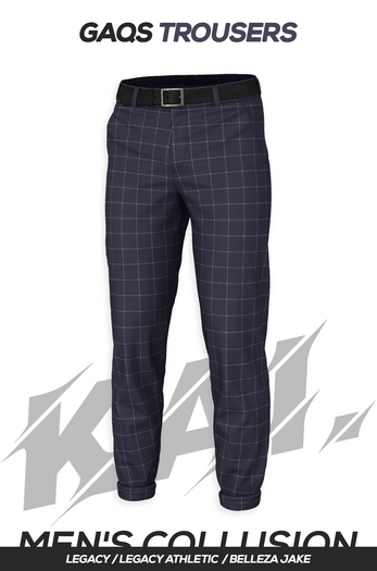 kai. GAQS trousers - blue windowpane