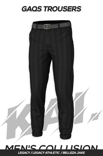 kai. GAQS trousers - black strips