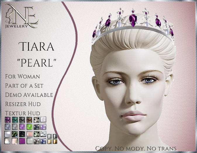 !! NE! Tiara fem "Pearl" 