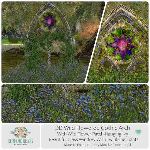 DD Wild Flowered Gothic Arch/ADD