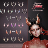 1. POISON ROUGE Lilitu Horns Gold Silver