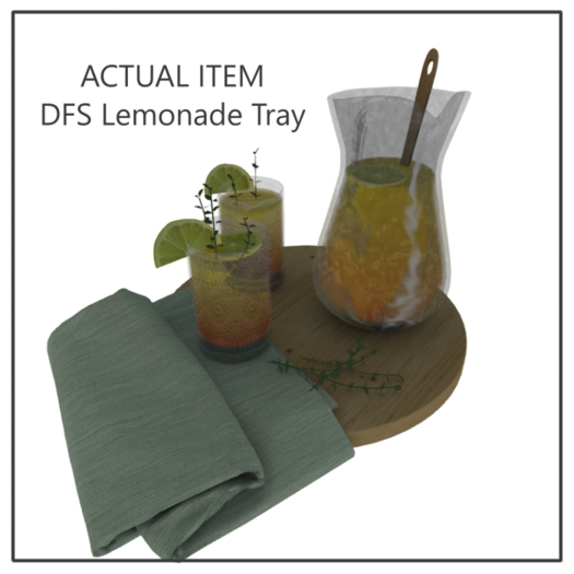 DFS Lemonade Tray - ACTUAL ITEM