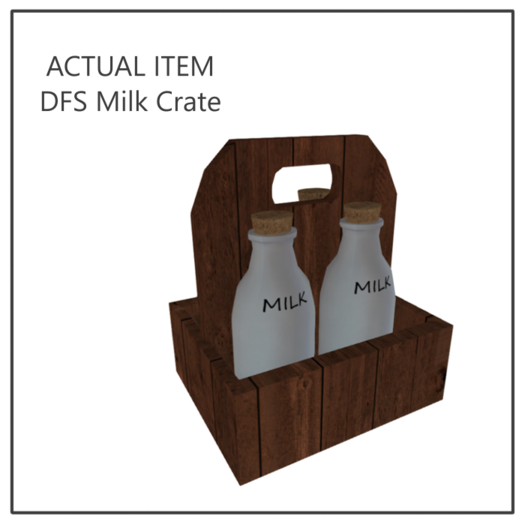 DFS Milk Crate - ACTUAL ITEM
