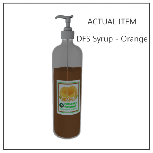 DFS Syrup - Orange - ACTUAL ITEM