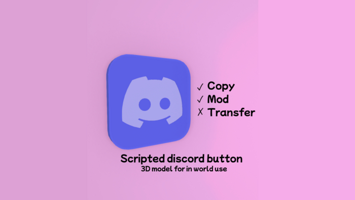 3D Mesh Discord Scripted Logo No Transfer