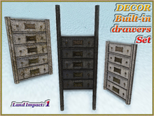 DECOR - Built-in drawers Set (1 LI) (Full perm)