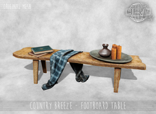 -DRD- Country Breeze Bedroom - Footboard table
