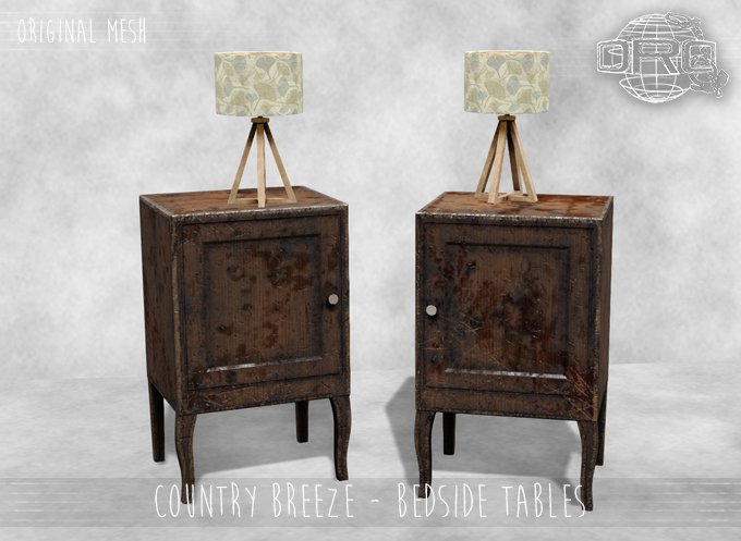 -DRD- Country Breeze Bedroom - Bedside tables