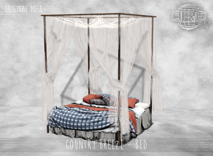-DRD- Country Breeze Bedroom - Bed PG