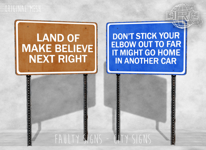 -DRD- Faulty Signs - City signs