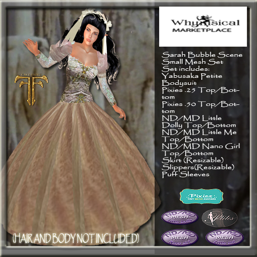 Sarah Bubble Scene Small Mesh Avatars Set FF2023 (BOXED)