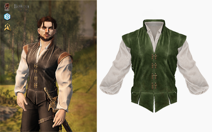 (Stitched) Colorblock Doublet - Green