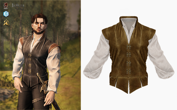(Stitched) Colorblock Doublet - Golden