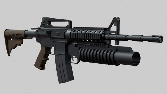 FULL PERM Tactical ASSAULT RIFLE M4A1 MOD 4 by 3D Knights V 2.0