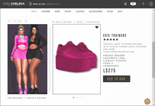 .miss chelsea. Evie Trainers Berry