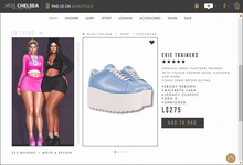 .miss chelsea. Evie Trainers Sky