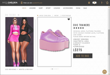 .miss chelsea. Evie Trainers Lilac