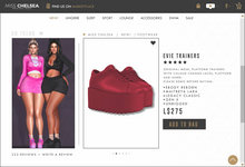 .miss chelsea. Evie Trainers Red