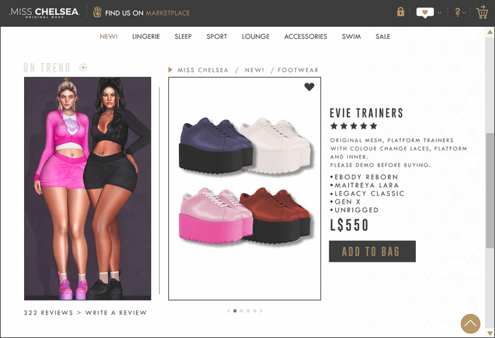 .miss chelsea. Evie Trainers Colour Pack 2