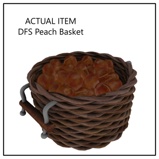 DFS Peach Basket - ACTUAL ITEM