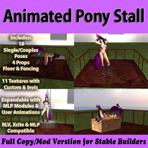 *SB* Animated Pony Stall (Stable Kit)