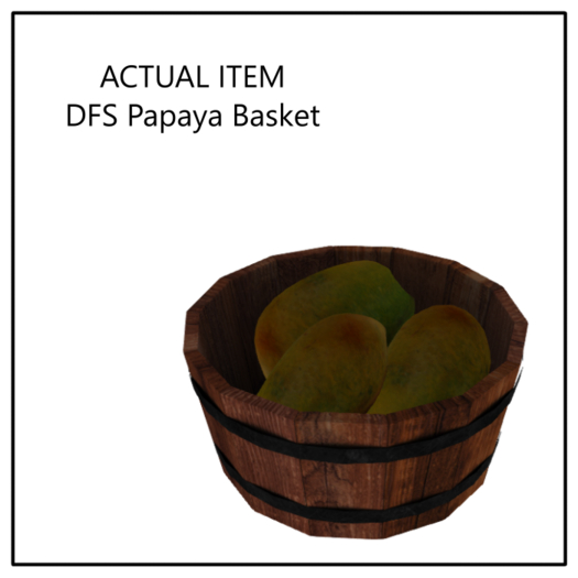 DFS Papaya Basket - ACTUAL ITEM
