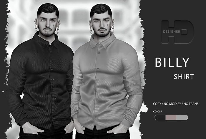 H Designer_Billy - Shirt_*DEMO*(ADD BOX)