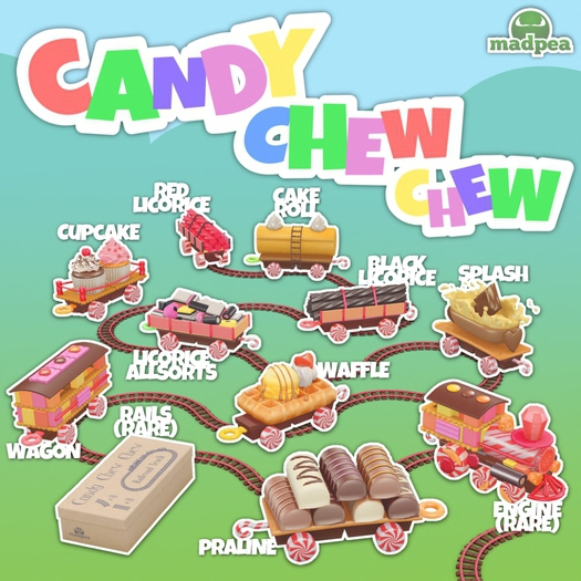 Candy Chew Chew Rails RARE