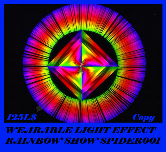 WEARABLE LIGHT EFFECT RAINBOW SHOW SPIDER