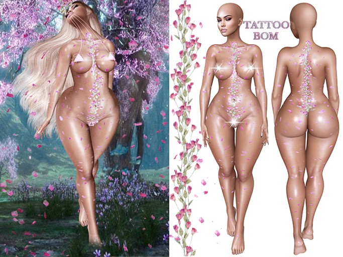 Sale!!!  InStyle -Tattoo Flowers BOM