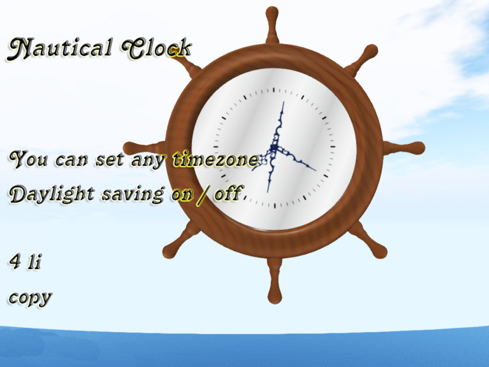 Nautical Clock boxed