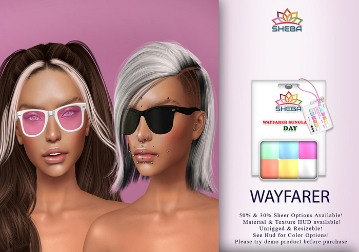 [Sheba] Wayfarer SunGlasses (Day)