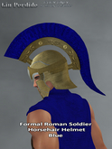 Formal Roman Soldier Horsehair Helmet Blue