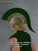 Formal Roman Soldier Horsehair Helmet Green