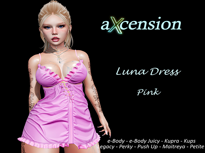 aX: Luna Dress Pink