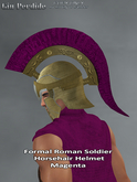 Formal Roman Soldier Horsehair Helmet Magenta