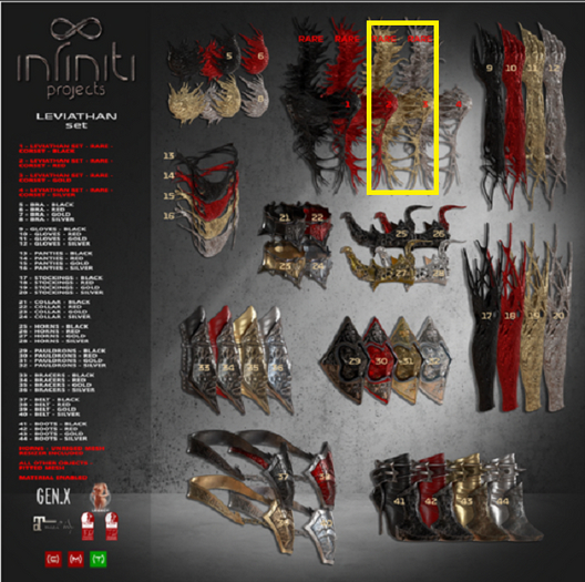 03 RARE Leviathan CORSET Gold - IP -