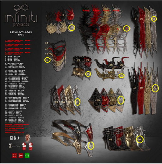 - INFINITI - Leviathan SET silver