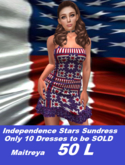 Independence stars sundress limited edition