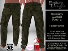 *ED Rugged Cargo Pants - Camo Forest