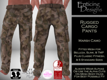 *ED Rugged Cargo Pants - Camo Marsh