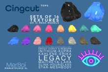 MerBoi  Cingcut Tops - Set of 16 for Legacy