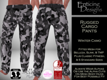 *ED Rugged Cargo Pants - Camo Winter