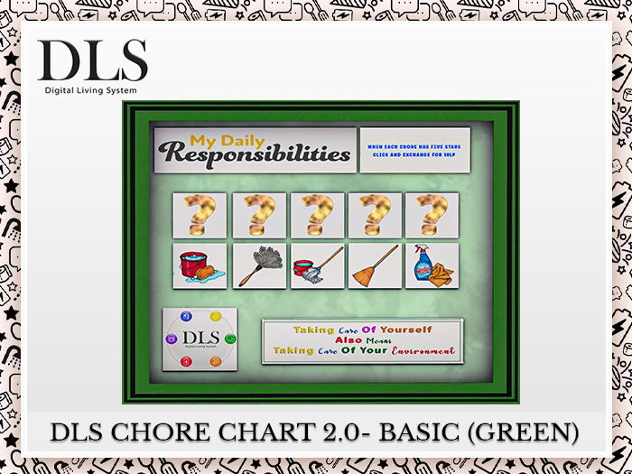 DLS Chore Chart 2.0 - Basic (Green)