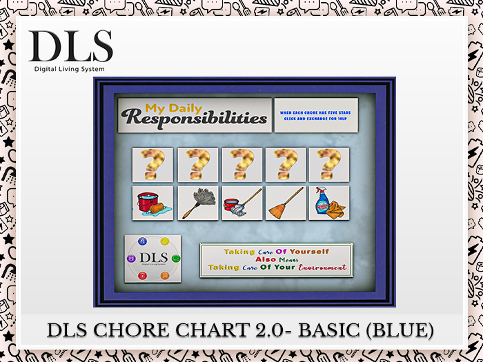 DLS Chore Chart 2.0 - Basic (Blue)