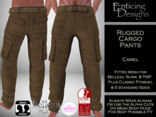 *ED Rugged Cargo Pants - Solid Camel