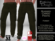 *ED Rugged Cargo Pants - Solid Forest