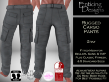 *ED Rugged Cargo Pants - Solid Grey