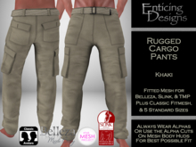 *ED Rugged Cargo Pants - Solid Khaki