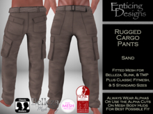 *ED Rugged Cargo Pants - Solid Sand